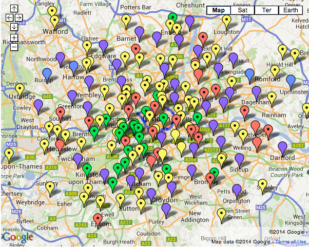 City Of London Churches Map